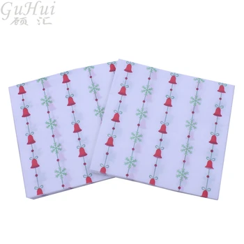 

100Pcs Red Bell Snowflake Print Tissue Disposable Paper Napkin Christmas New Year Xmas Party Restaurant Dining Table Decoration
