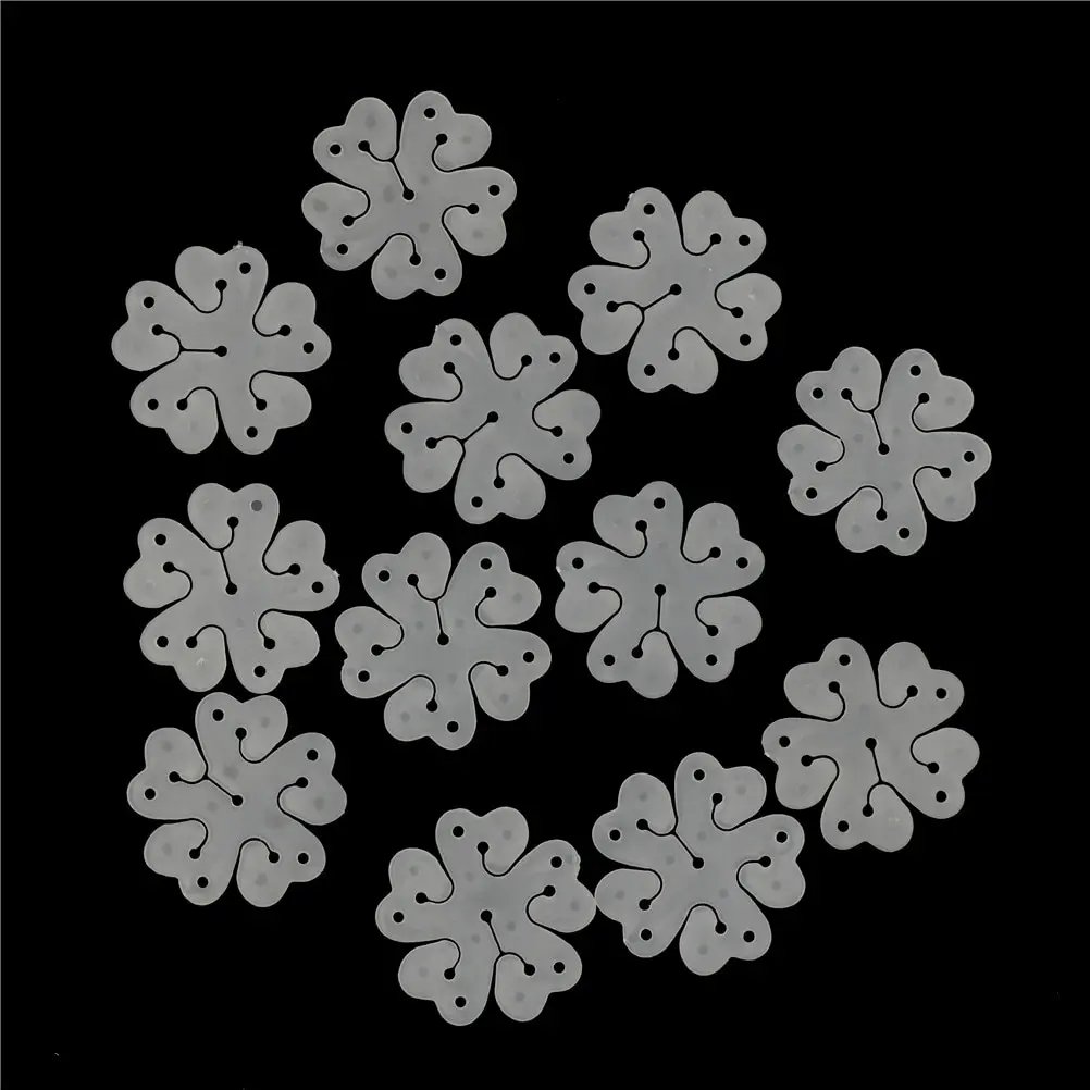 

Cute Plastic Balloon Clip Plum Blossom Buckle Arch Air Balloon Fixed Decorate Clamp Folder Birthday Party Supplies 12PCS