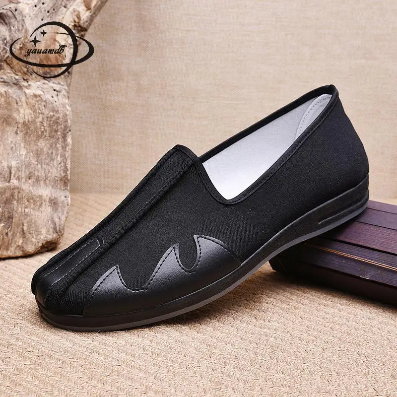 

mens casual shoes male autumn spring Cotton Fabric shoes Slip-on Patchwork comfortable man shoes y19