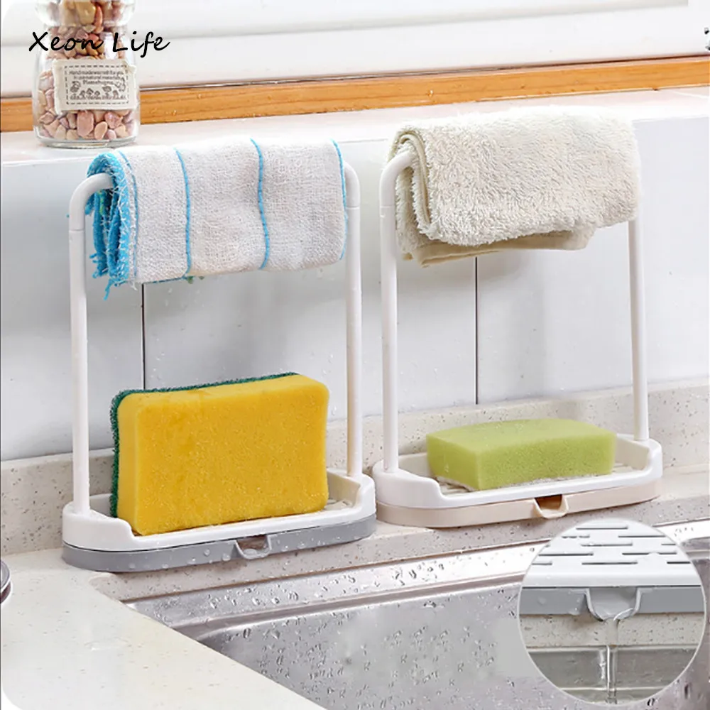 

New 1pc 19.3x16.8x7cm Hanging Bathroom Kitchen Utensil Box Hot Rag Storage Rack Kitchen Holder Storage Hanger Bath Storage Rack