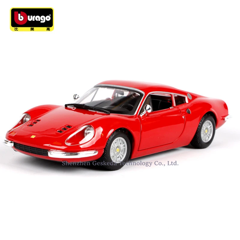 Bburago 1:24 Ferrari 246GT коллекция производитель авторизованный имитационный сплав модель автомобиля ремесла украшение Коллекция игрушек инструменты