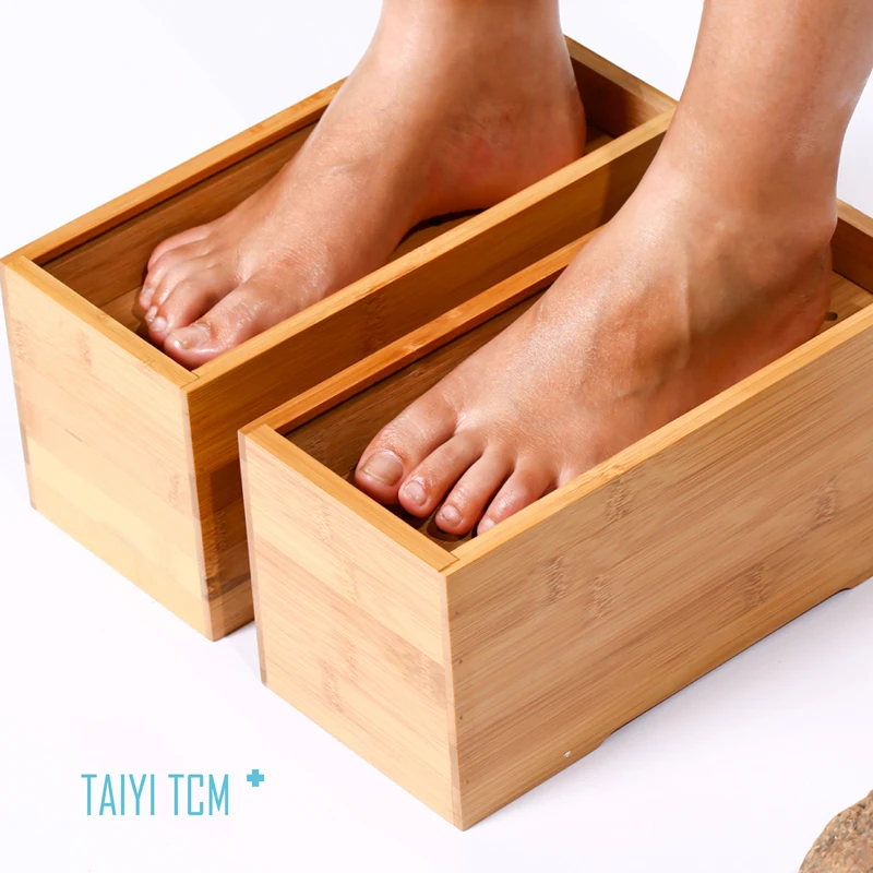 Бамбуковая коробка moxa для ног|moxa box|box boxbox foot |