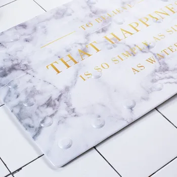 

New Nordic Style 40*70cm Bath Mat Bathroom Carpet Anti-slip Rug PVC Soft Bathroom Mat kitchen Door Floor tapis salle de bain