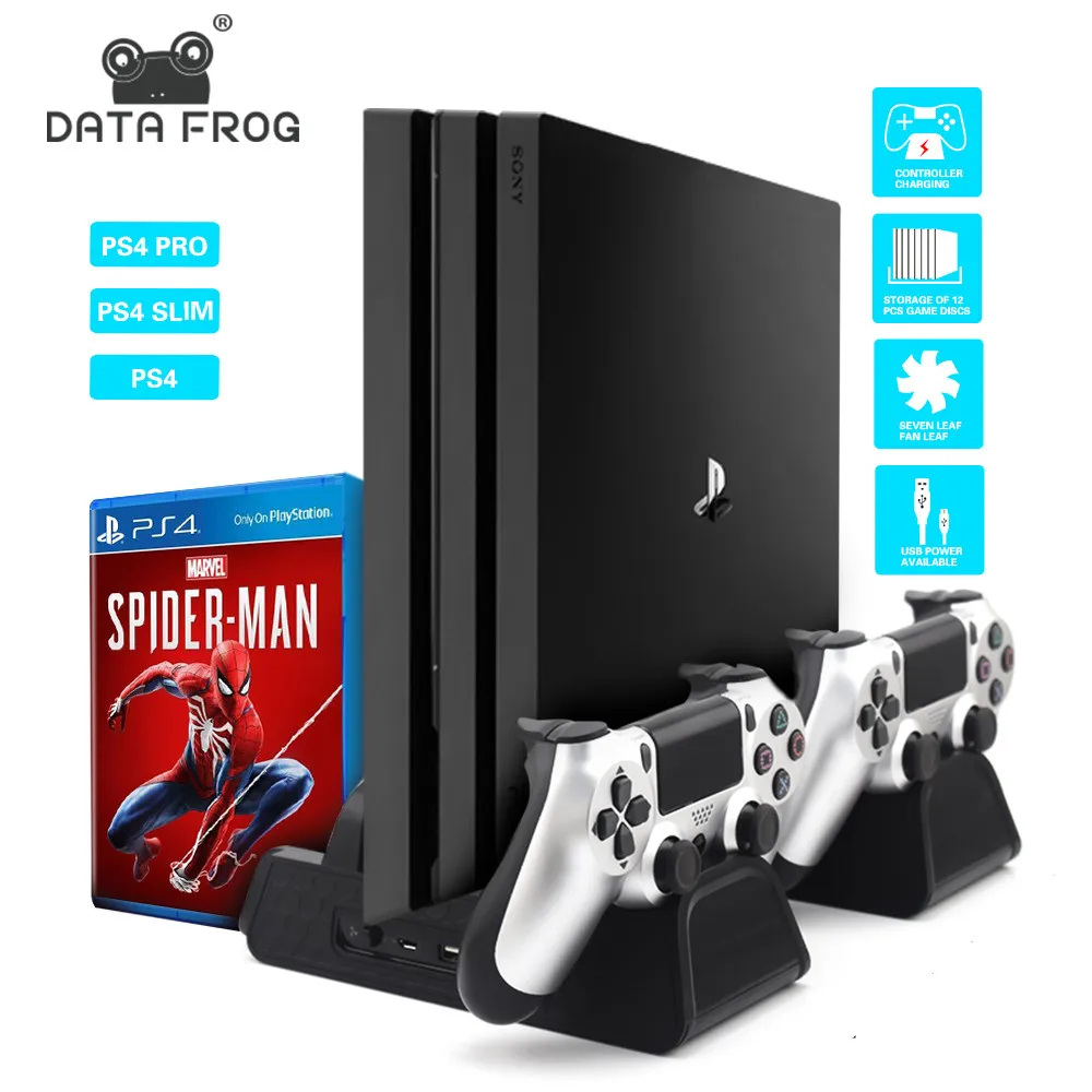 Buy 3 in 1 For PS4/PS4 Slim/PS4 PRO Vertical Stand
