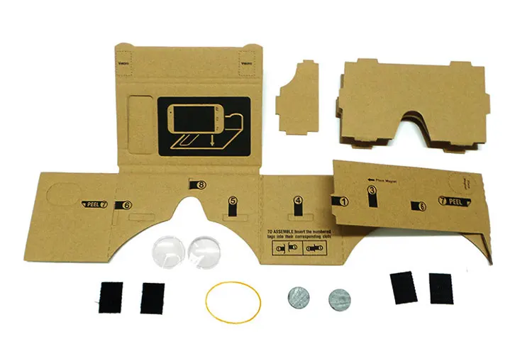 Hot Sale Virtual Reality Glasses Google Cardboard Glasses 3D Glasses DIY VR Box Movies for iPhone 5 6 7 SmartPhones VR Headset_05