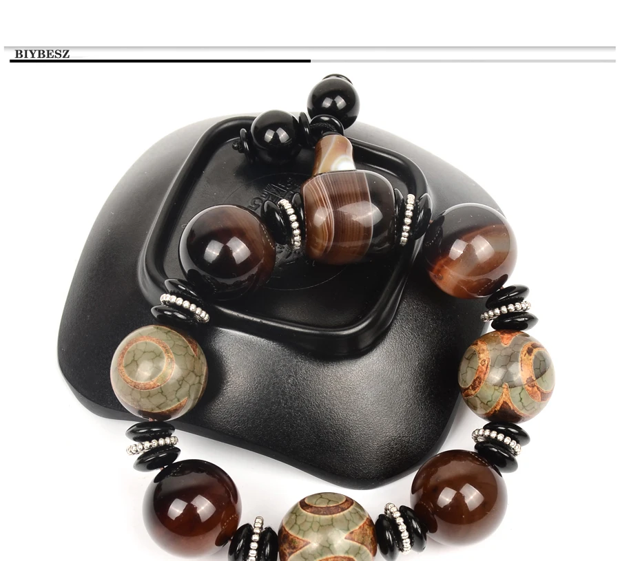 Mens bracelets 2018 New Design Energy Bracelet Fashion Charm Tibetan Men Bracelet  Natural Stone Jewelry Wrist Gifts For lover (3)