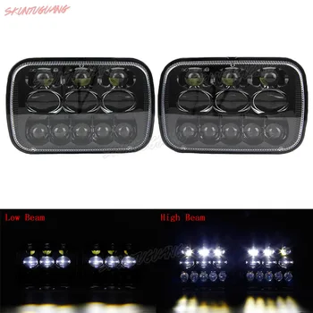 

5x7 Inch LED Square Sealed Beam LED Headlights 6x7" Truck Front Headlamp High/Low Beam for Jeep Wrangler YJ Cherokee Comanche