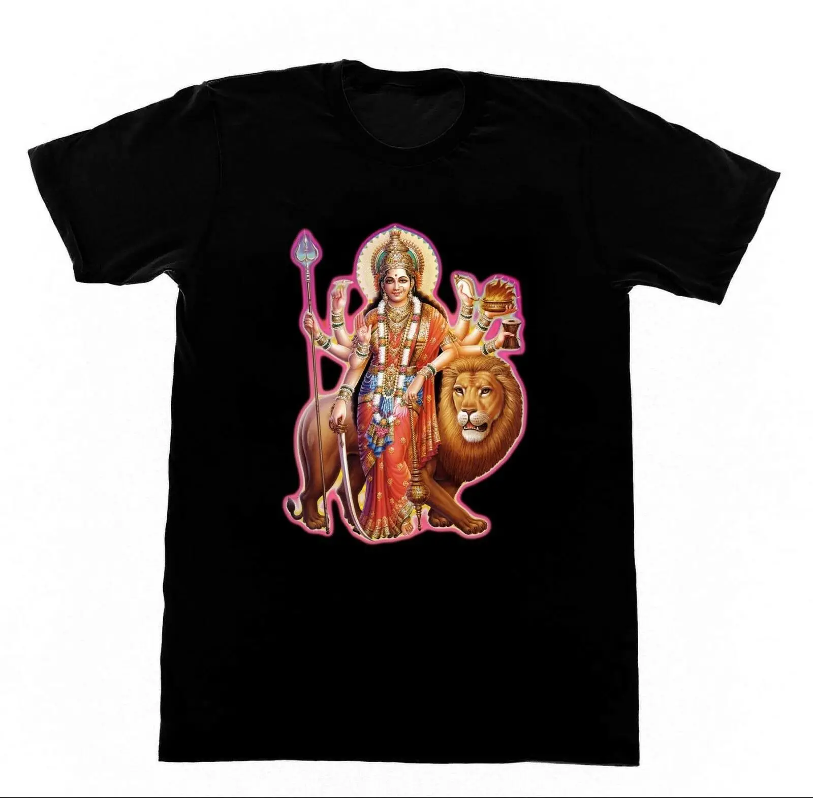 ✔ DURGA Shirt 17 Футболка Кали Шива Кришна Индуизм Йога Богиня Медитация Комфортная футболка повседне ①