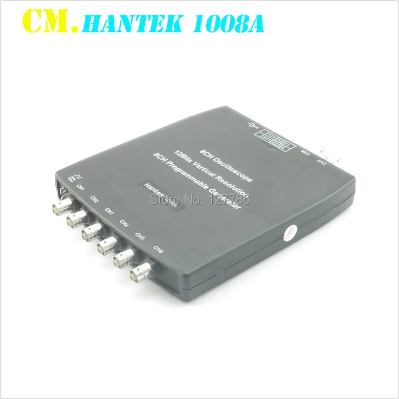 

H048 Hantek1008A 8CH PC Oscilloscope/DAQ/8CH Generator 2.4MSa/s,12bits,10mV/div to 5V/div input sensitivity Hantek 1008A