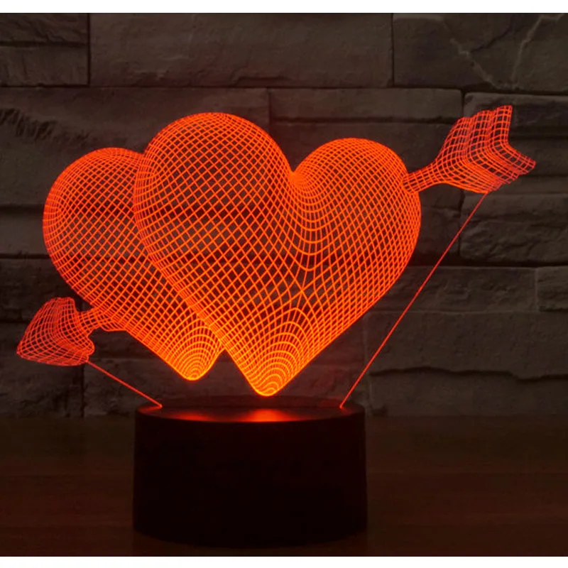 Buy 3D LED Night Light Valentine's Day Gift An Arrow