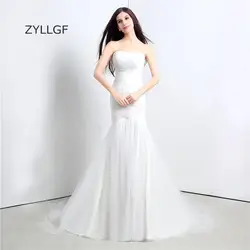 Zyllgf Vestido De Novia Винтаж Милая sirene Халаты де mariée Русалка платье подружки невесты Boho Кружево до Наряды на свадебную вечеринку