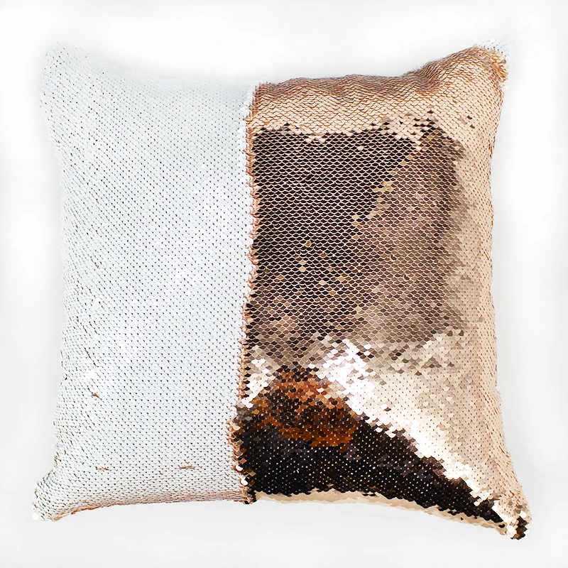 

AOVOLL Cushion Covers 40X40cm Home Decoration Mermaid Glitter Pillow With Sequin Decorative Pillow Cases Decorative Pillows