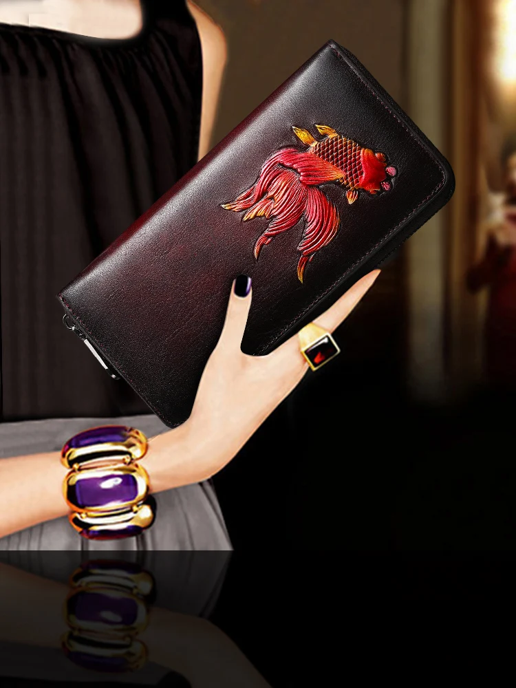 

Accept custom logo private wholesale genuine leather handbags purses bags temperament clutch bag for women material from Italy