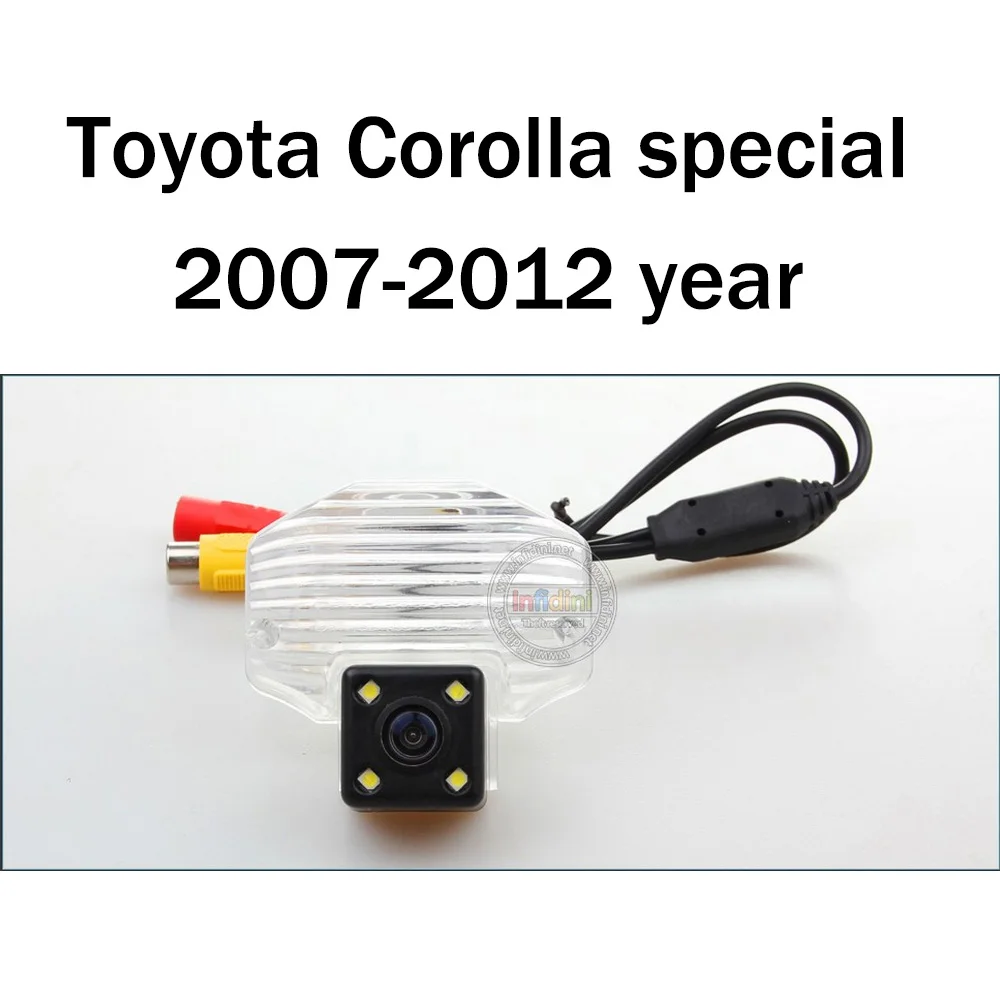 Asottu Универсальный водонепроницаемый HD CCD 4 светодиодный камера ночного видения специальная камера заднего вида помощь при парковке для различных конкретных автомобилей - Цвет: For Corolla