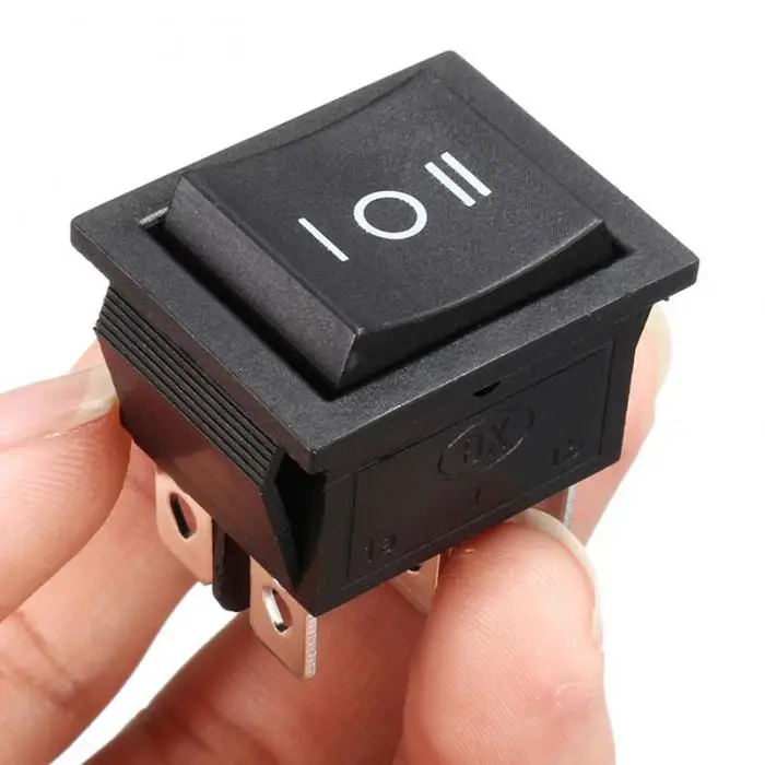 High 6 Pin 3 Position Boat On-Off-On Momentary Rocker Switch DPDT 16A 250V AC LG66