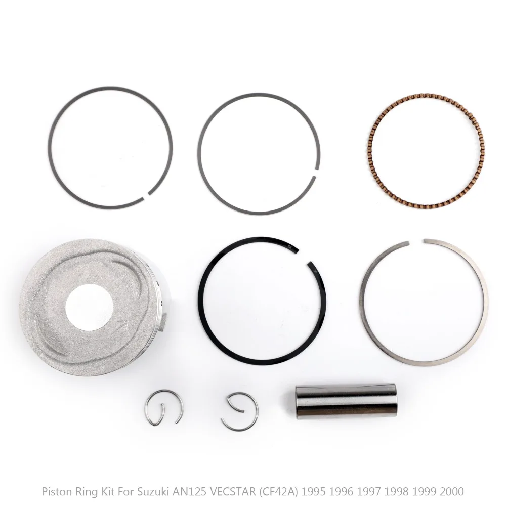 Areyourshop rozmiar otworu motocykla STD 52.00mm 42A zestaw tłoka dla Suzuki AN125 + 0.25 + 0.75 Oversize 95-00 część silnika pierścienie silnika Areyourshop rozmiar otworu motocykla STD 52.00mm 42A zestaw tłoka dla Suzuki AN125 + 0.25 + 0.75 Oversize 95-00 część silnika pierścienie silnika