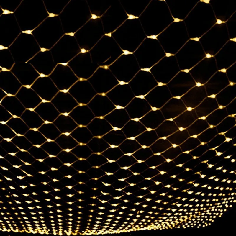 1.5x1.5/3X2/6X4/10X8 LED Garland Curtain Mesh Net string fairy Lights Outdoor Waterproof Decorative Holiday Party Christmas