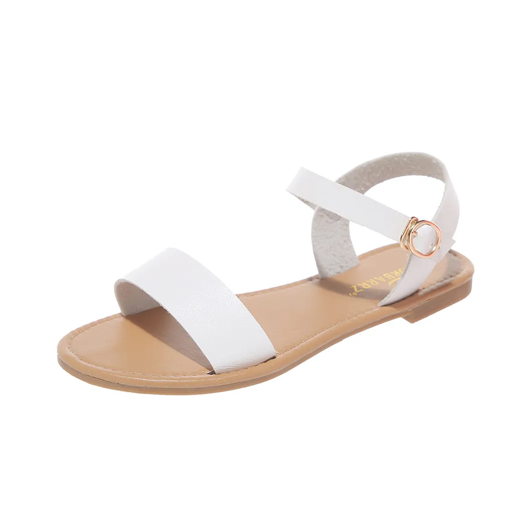 Летние женские сандалии; Женская обувь в римском стиле; сандалии на плоской подошве с открытым носком; модная повседневная обувь; sandalias de verano para mujer# py