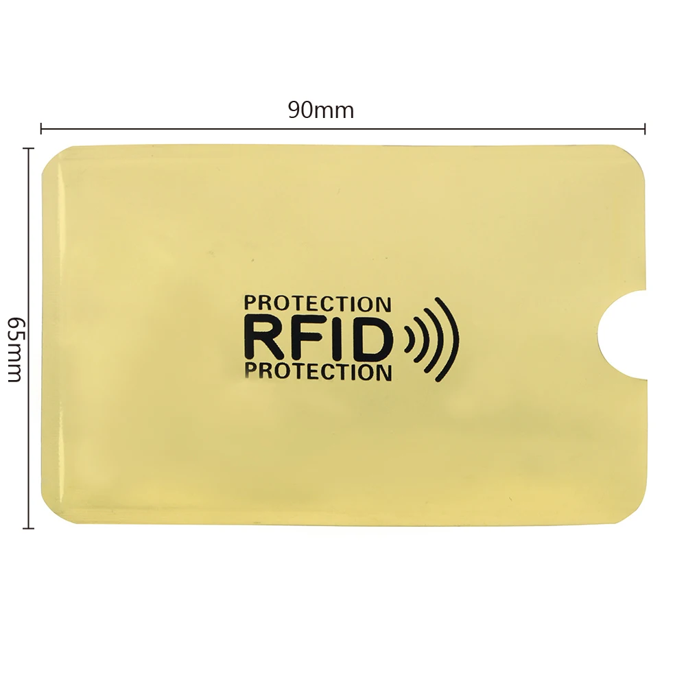 5 шт. 9,1*6,3 см Блокировка ридер для организации домашнего хранения сумки держатель для карт ID карты Кредитная карта Щит сумка анти-rfid NFC протектор