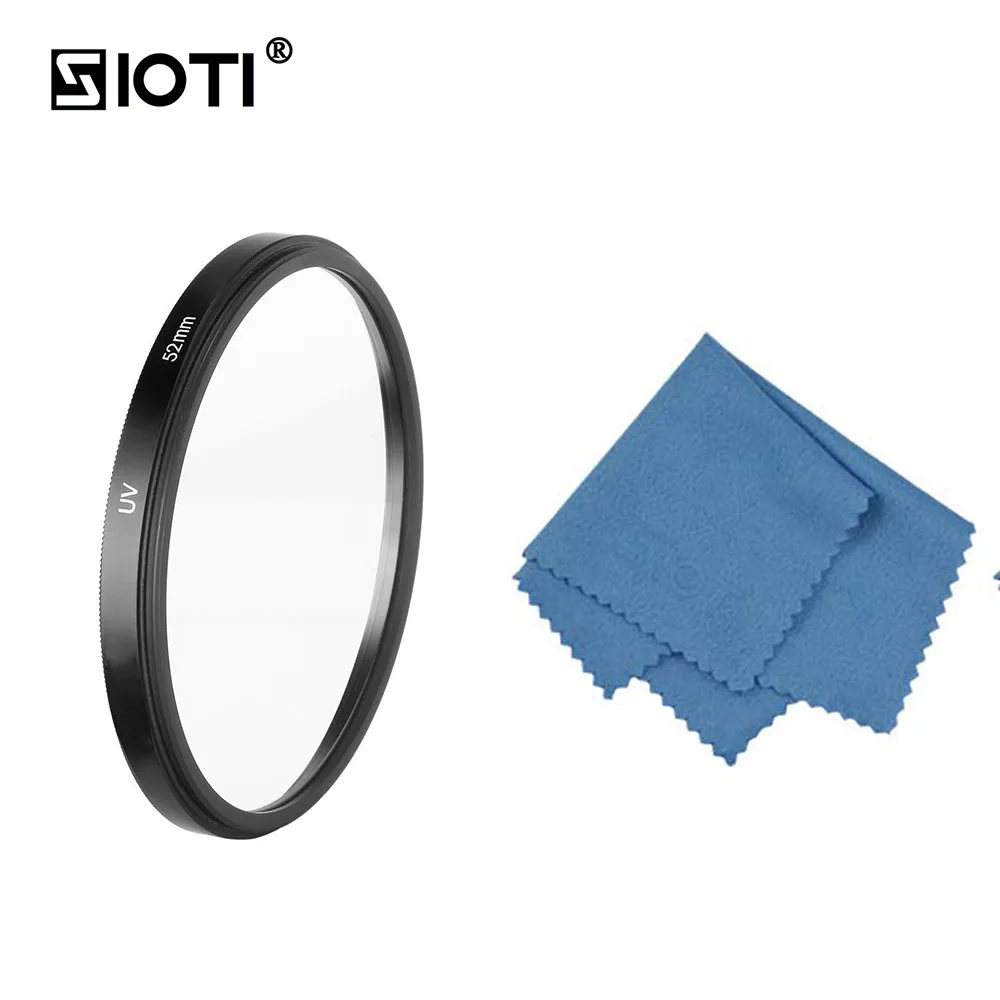 

SIOTI 43/46/49/52/55/58/62/67/72/77 UV Ultra Violet Filter with Cleaning Cloth for Canon for Nikon for Sony for DSLR Camera Lens