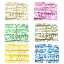 Персонажи для войлочной доски с буквами 340 шт многоцветные цифры для доски со сменными буквами