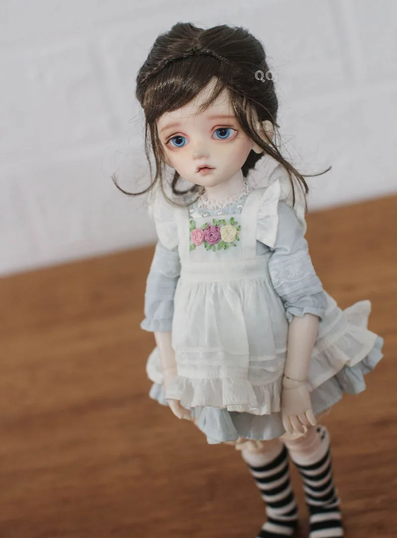 

Free Shipping New Style 1/3 1/4 16 BJD Wig Super Doll Cute Wig Mohair Single Braid For BJD Doll Hair Accessories