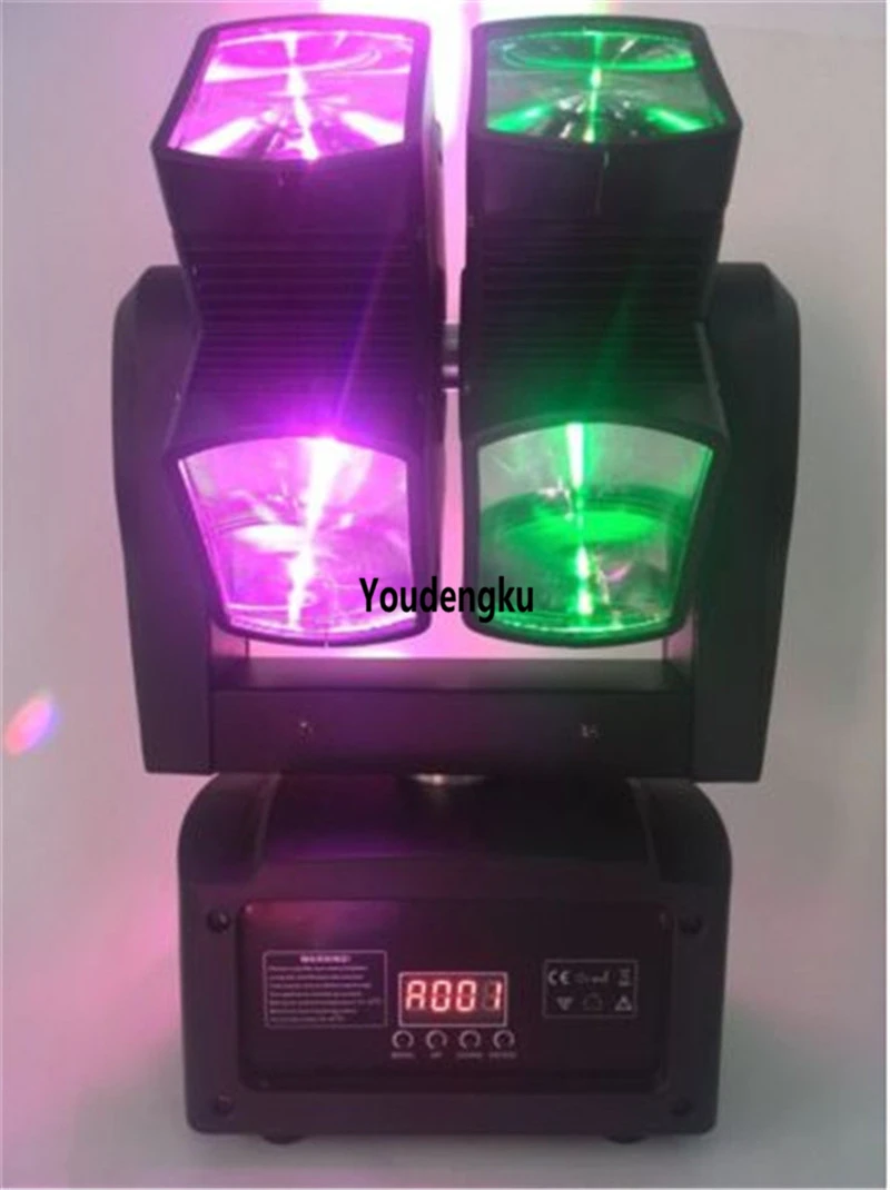 2 pieces mini stage lights RGBW 4in1 8x10w led moving head beam stage