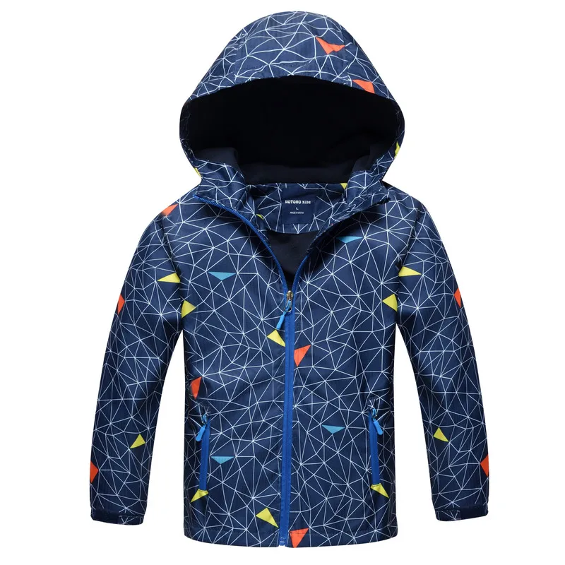 

2018 Children Boys Jacket 4-12T Winter Autumn Outerwear Coats Kids Polar Fleece Windproof Waterproof Windbreaker Jacket For Boys