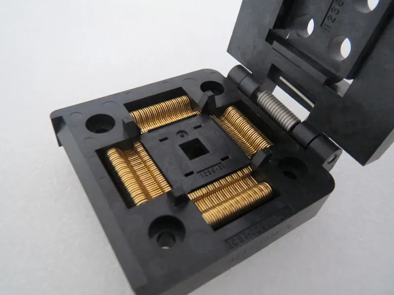 IC51-1284-1236 QFP128 LQFP128 шаг 0,5 мм burn-в гнездо IC Тесты ing сиденье Тесты разъем Тесты bench