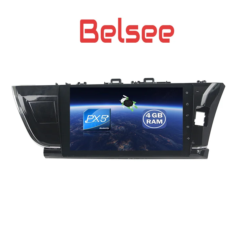 Cheap Belsee Android 8.0 Head Unit 10.1 inch touch screen radio DVD GPS Navigation for Toyota Corolla 2014 2015 Stereo Octa Core 4+32g 1