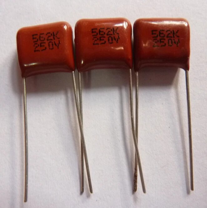 

10pcs CBB capacitor 562 250V 562k 250V 5600pF 5.6nF P10 CBB13 Metallized Polypropylene Film Capacitor