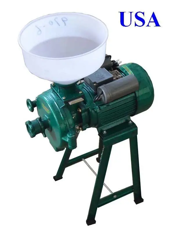 

New Electric Animal Poultry Feed Mill Grinder Use Corn Grain Wheat Barley 220V