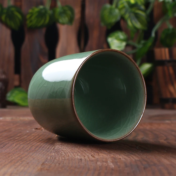 Longquan celadon ледяная трещина глазурь пара офисная домашняя керамическая чашка