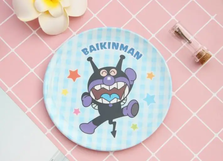 1 шт. Новый прекрасный Anpanman Хлеб Супермен мини блюдо тарелка мультфильм посуда