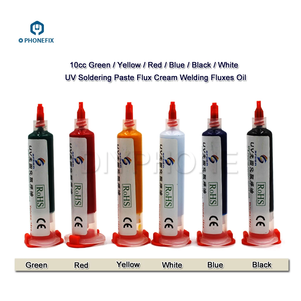 

10ML UV Curable Solder Resist Oil UV Solder Mask BGA PCB Paint Prevent Corrosive Arcing Soldering Paste Flux PCB UV Green Oil