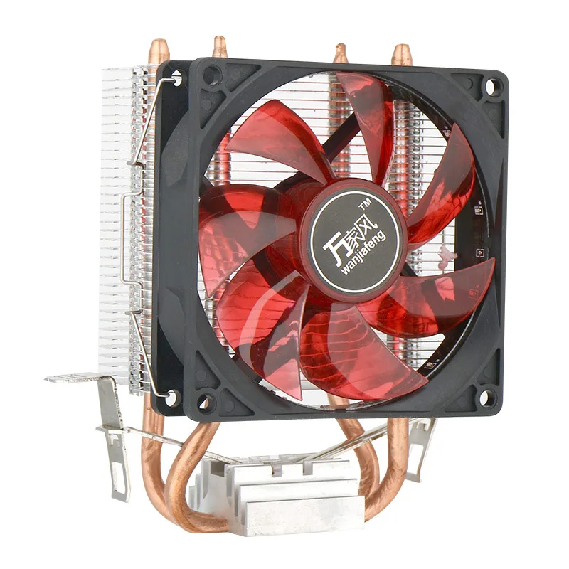 2 Heatpip CPU kühler 90mm LED Fan Aluminium kühlkörper reinem kupfer rwater heizkörper AM3 + prozes
