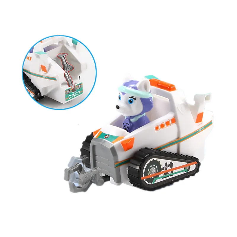 

Paw Patrol dog Snow dog Skye Everest Pull back Bauble Action Figures Figure Toy For Children Gift