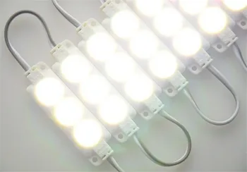 

500PCS LED Module SMD 5730 Injection Molding 3leds DC12V Waterproof IP65 for Advertising Board Blister Word Free Shipping