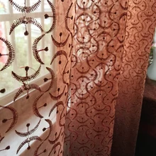 2016 Europe Embroidered Custom made finished curtain custom window tulle curtain for living room baby room Window screening