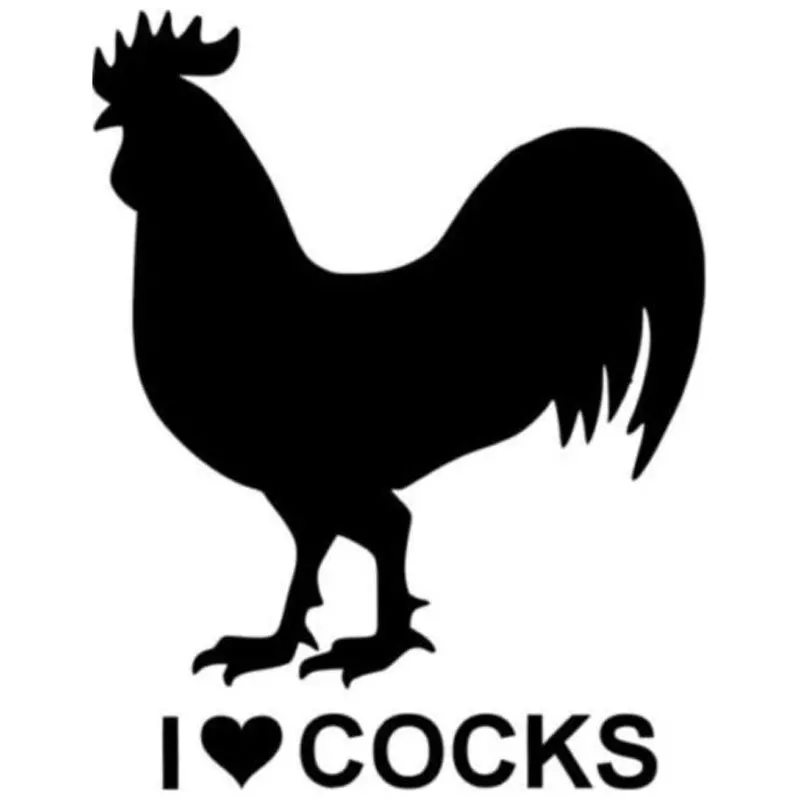 12 4 см * 15 7 веселая наклейка с надписью I Love Cocks трафарет автомобильный Грузовик