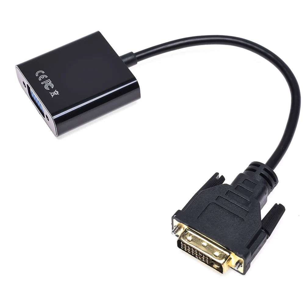 1080P кабель конвертер для ТВ HDMI 24 + 1 в VGA HD ПК карт|tv converter|converter cablemonitor cable |