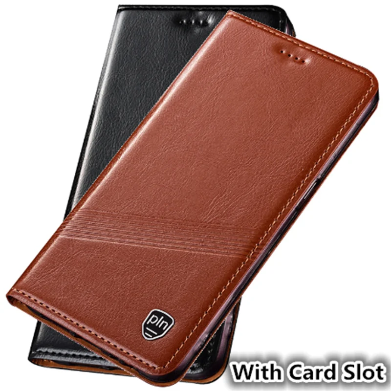 

NC14 Genuine leather magnet flip cover with card slot for Samsung Galaxy A20 phone bag for Samsung Galaxy A20(6.4') phone case