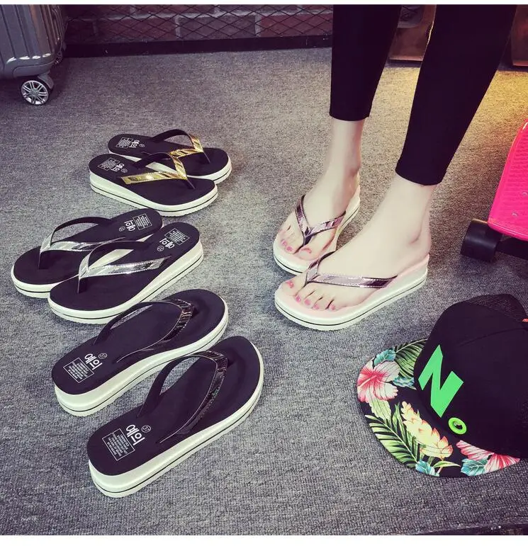 Новые женские сандалии-Вьетнамки; Новая летняя обувь; шлепанцы; женская модная обувь; пляжная обувь; тапочки; pantoufle femme; w67
