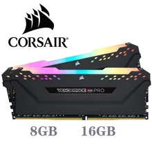 Corsair ddr4 pc4 ram 8gb 3000mhz rgb pro dimm suporte de memória desktop placa-mãe 8g 16g 3000mhz 3200mhz 3600mhz 16gb 32gb ram