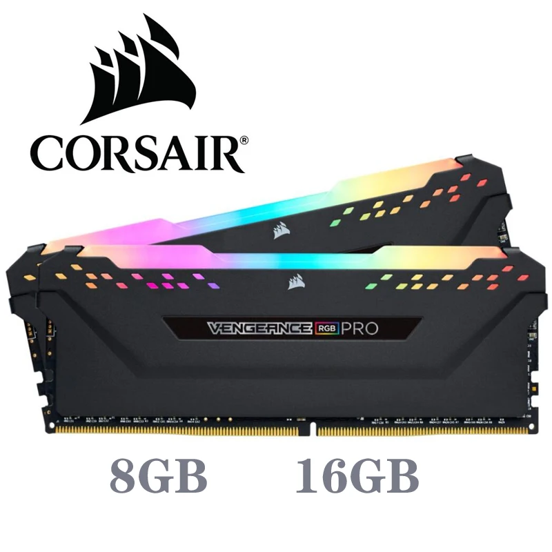 Ceny CORSAIR ddr4 pc4 ram 8GB 3000MHz RGB PRO DIMM pamięć stacjonarna obsługa płyty głównej 8g 16G 3000Mhz 3200mhz 3600mhz 16gb 32gb ram