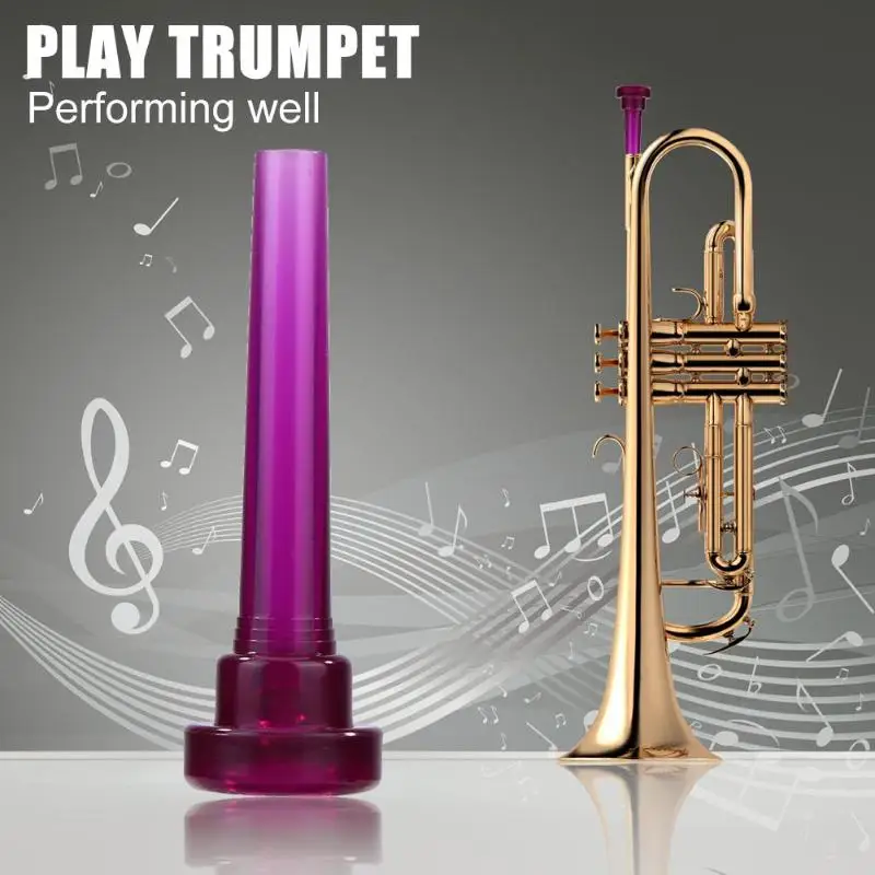 

Plastic 3C Size Trumpet Mouthpiece Instrument Music Simple and Elegant Lightweight for Bach Beginner Musical 90x25x10mm