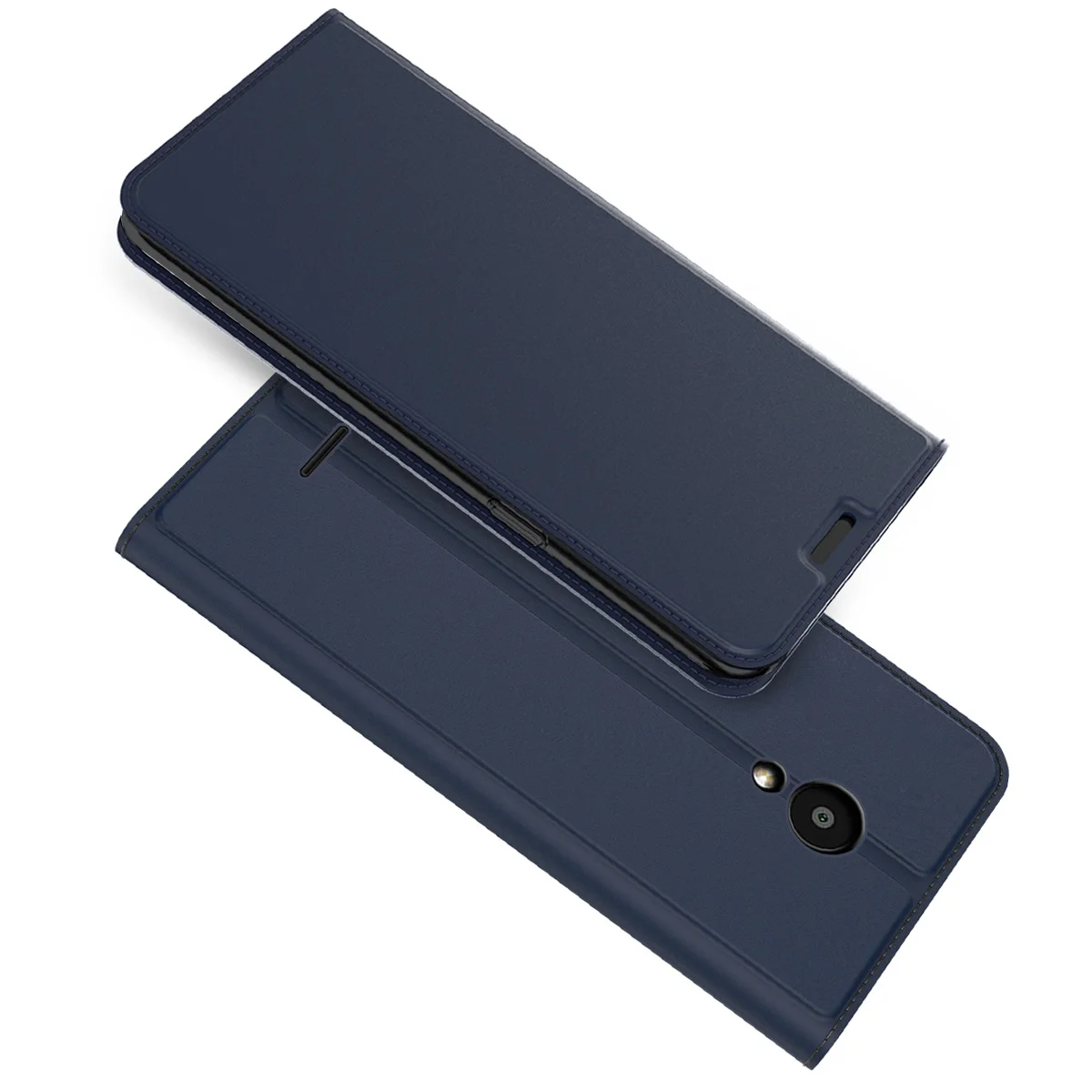 Blue Для Meizu C9 C9 Pro Чехол из искусственной кожи Роскошные держатель для карт Магнитный откидной Чехол-бумажник с подставкой для Meizu 16 16th 16 плюс Чехол - Цвет: Blue