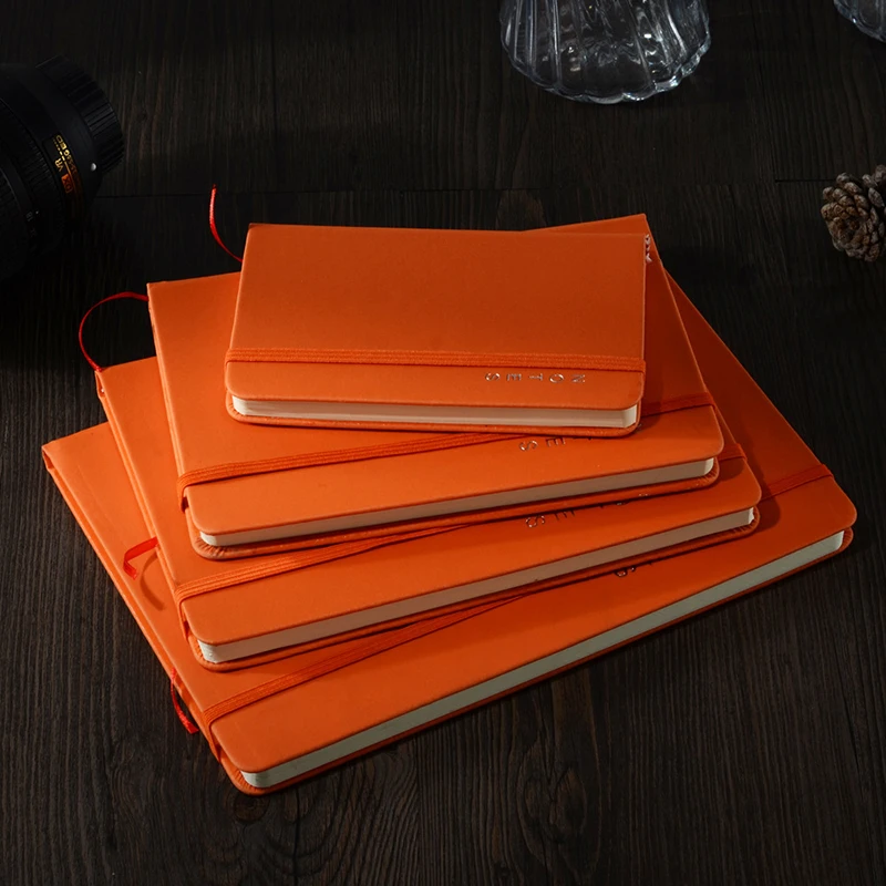 

HOT Leather notebook paper 80 sheets Business diary School notebook A5 B5 diary hard copybook Office School Supplies Promotion