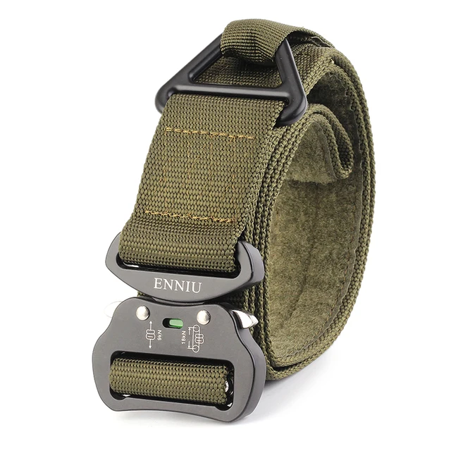 Outdoor Heavy Duty Tactical Belt 2018 Quick Release Hunting Tactical Belt with Fastener Tape for Camping Hiking Climbing