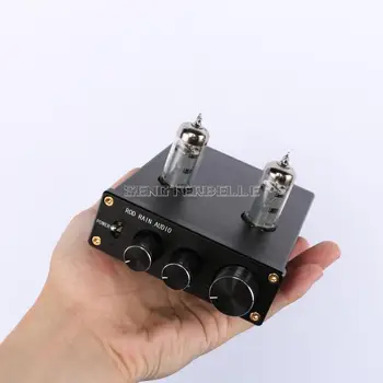 

New HiFi 6J3 6K4 Tube Preamp Amplifier Stereo Preamplifier With Treble Bass Tone Control For Home Theater